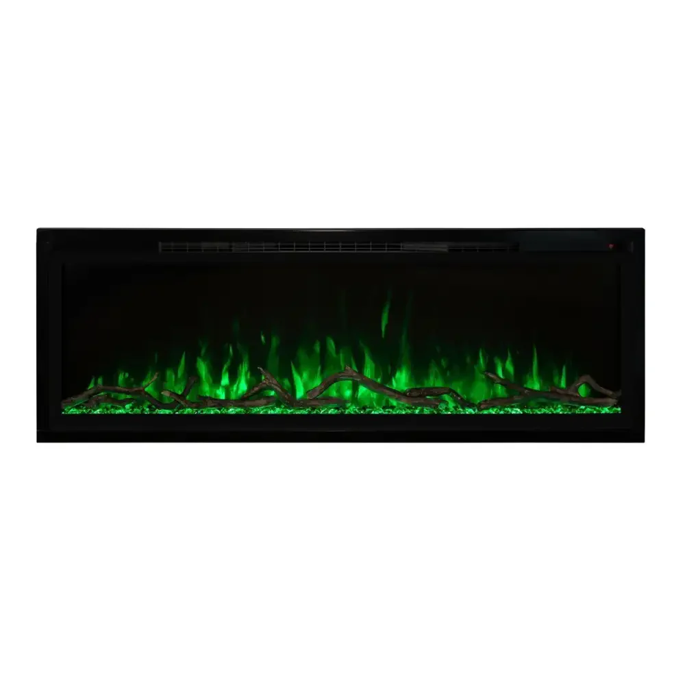 Modern Flames 100 Inch Spectrum Slimline Recessed/Wall Mount Electric Fireplace SPS-100B