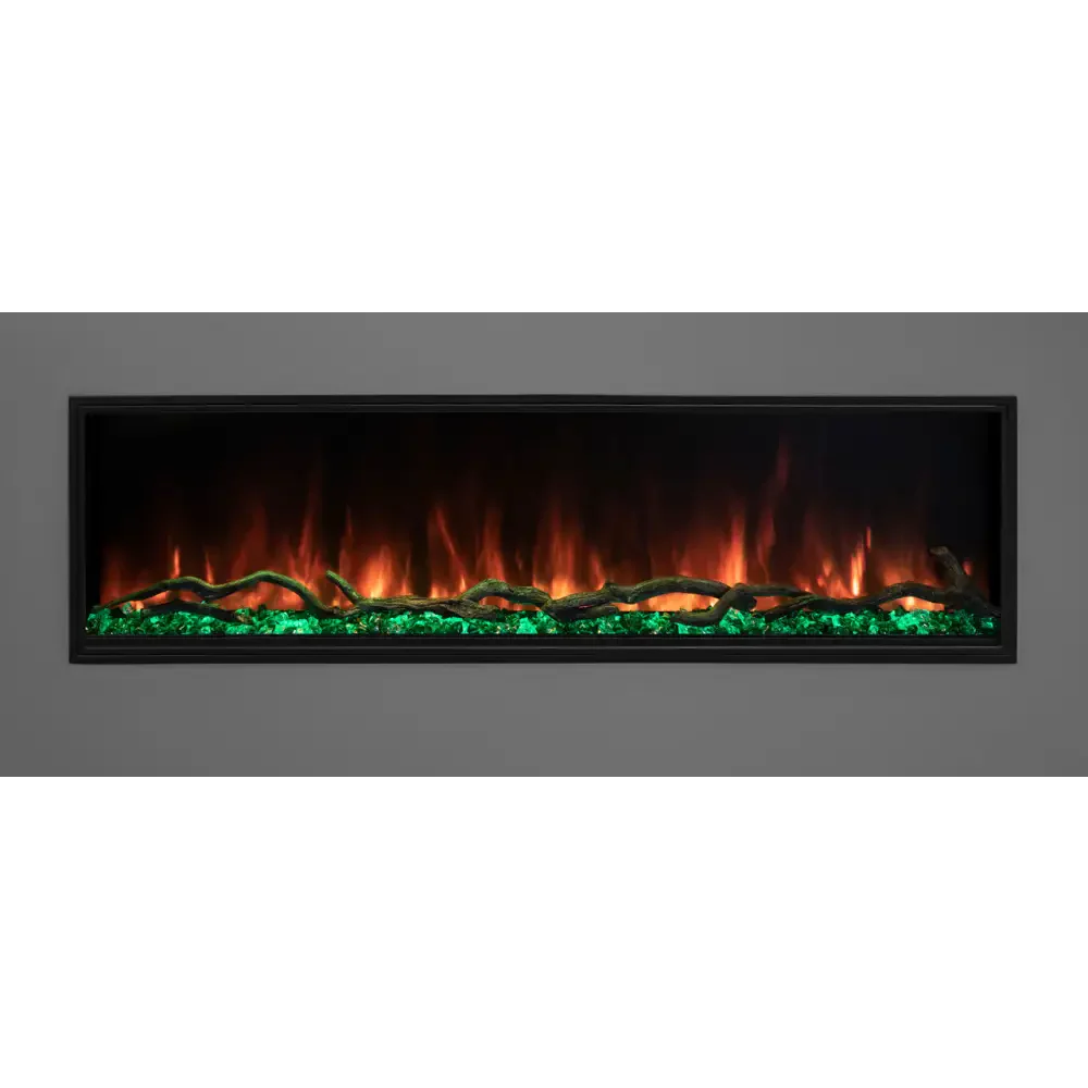 Modern Flames 56 Inch Landscape Pro Slim Built In Electric Fireplace LPS-5614