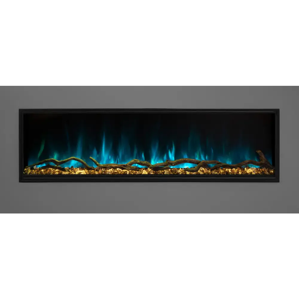Modern Flames 56 Inch Landscape Pro Slim Built In Electric Fireplace LPS-5614