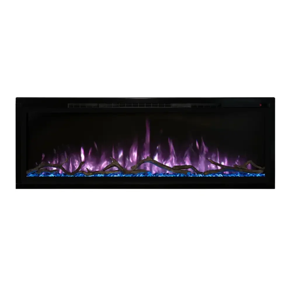 Modern Flames 60 Inch Spectrum Slimline Recessed/Wall Mount Electric Fireplace SPS-60B
