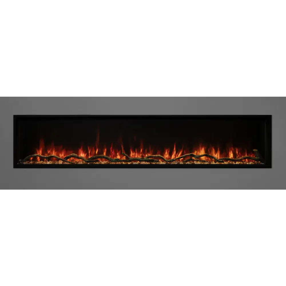 Modern Flames 68 Inch Landscape Pro Slim Built In Electric Fireplace LPS-6814