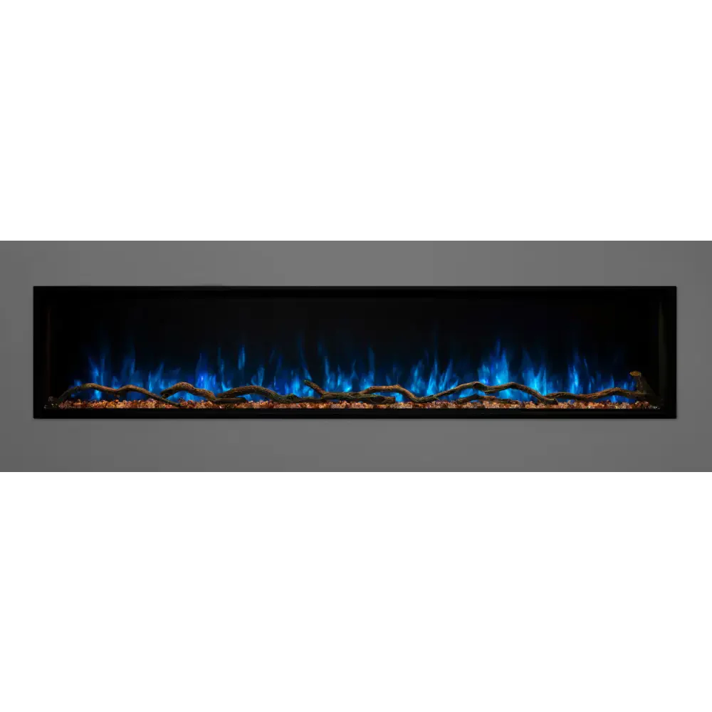 Modern Flames 68 Inch Landscape Pro Slim Built In Electric Fireplace LPS-6814