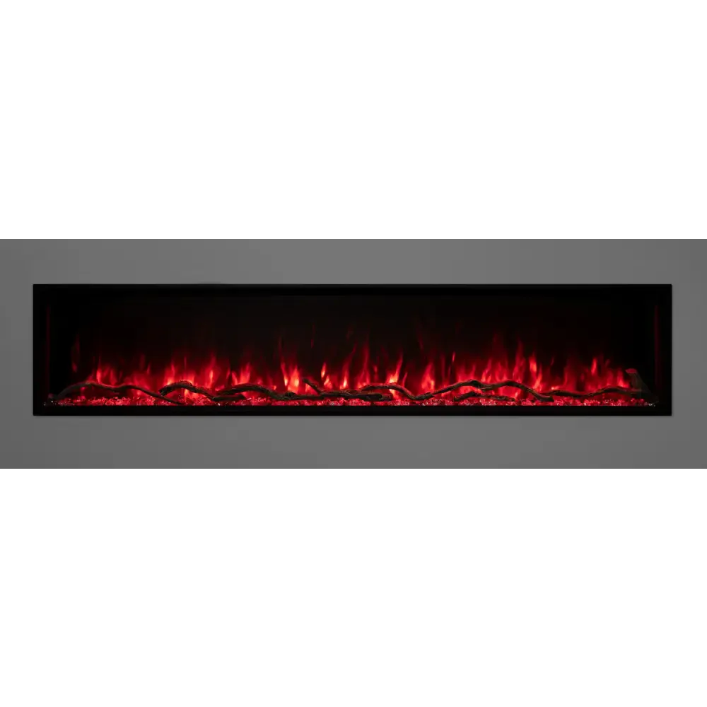 Modern Flames 68 Inch Landscape Pro Slim Built In Electric Fireplace LPS-6814
