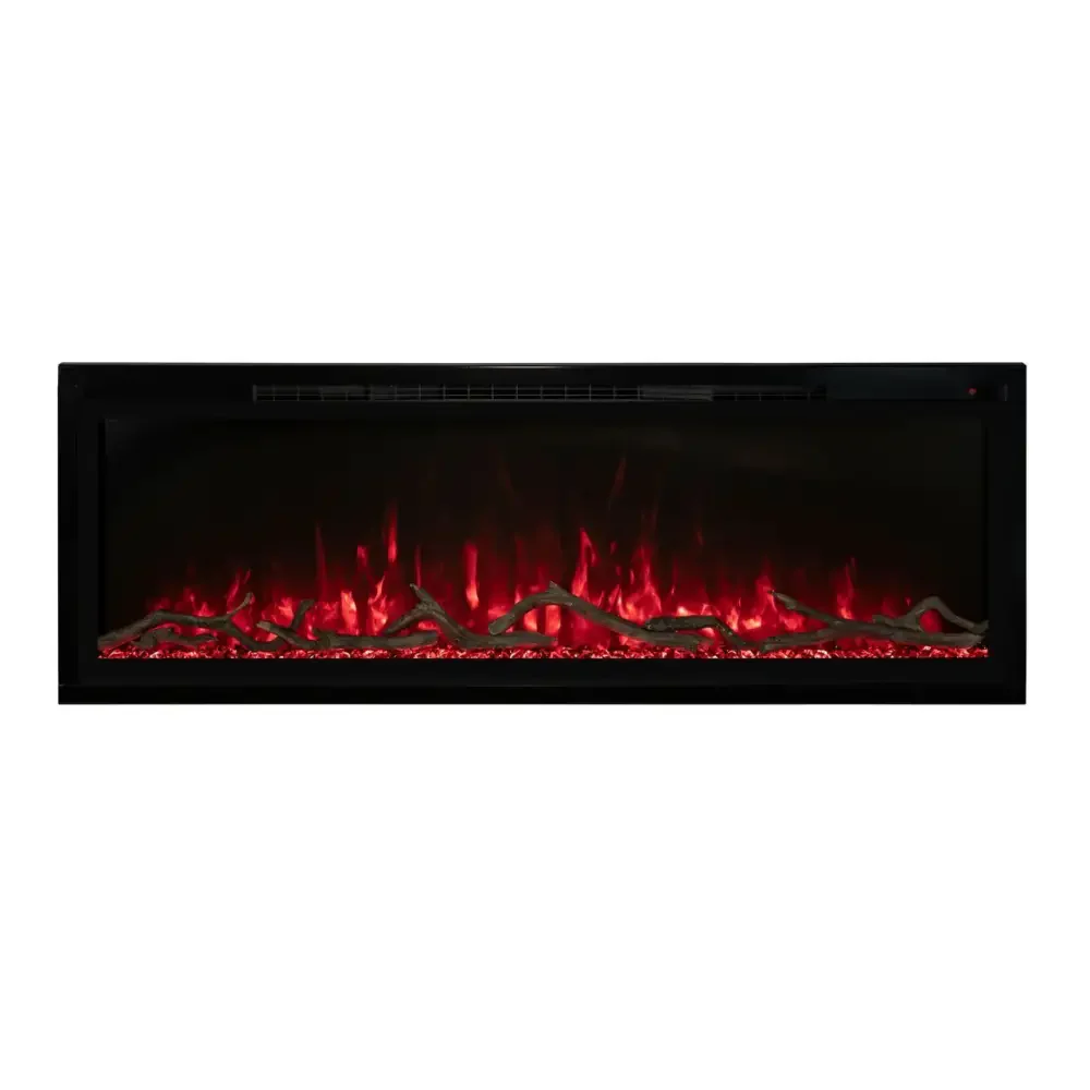 Modern Flames 74 Inch Spectrum Slimline Recessed/Wall Mount Electric Fireplace SPS-74B