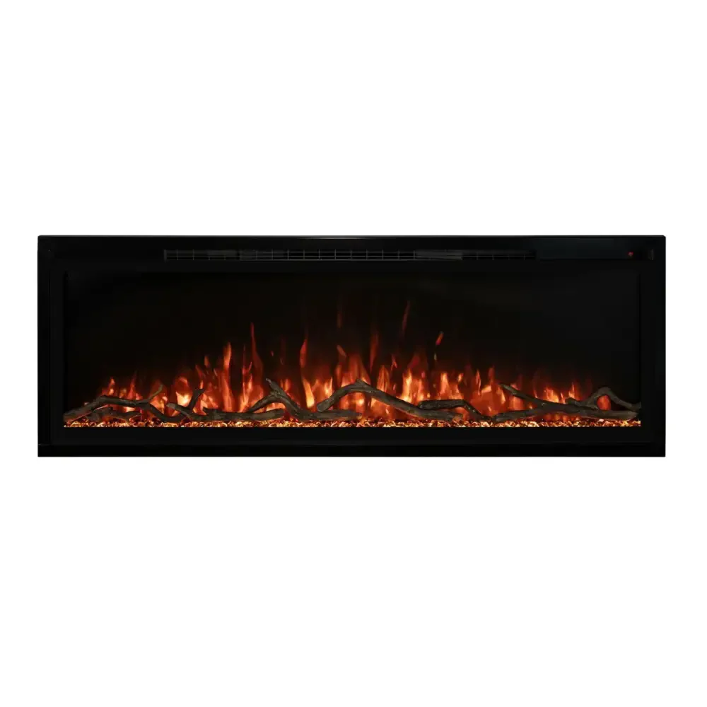 Modern Flames 74 Inch Spectrum Slimline Recessed/Wall Mount Electric Fireplace SPS-74B