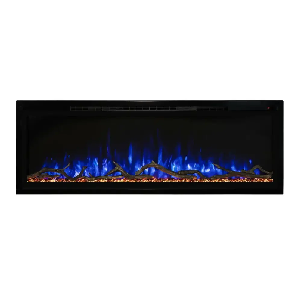 Modern Flames 74 Inch Spectrum Slimline Recessed/Wall Mount Electric Fireplace SPS-74B