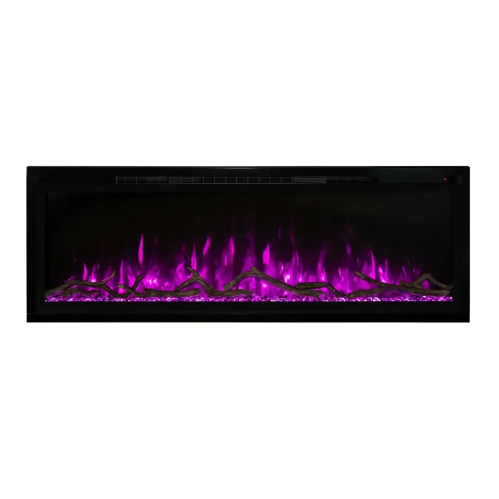 Modern Flames 74 Inch Spectrum Slimline Recessed/Wall Mount Electric Fireplace SPS-74B