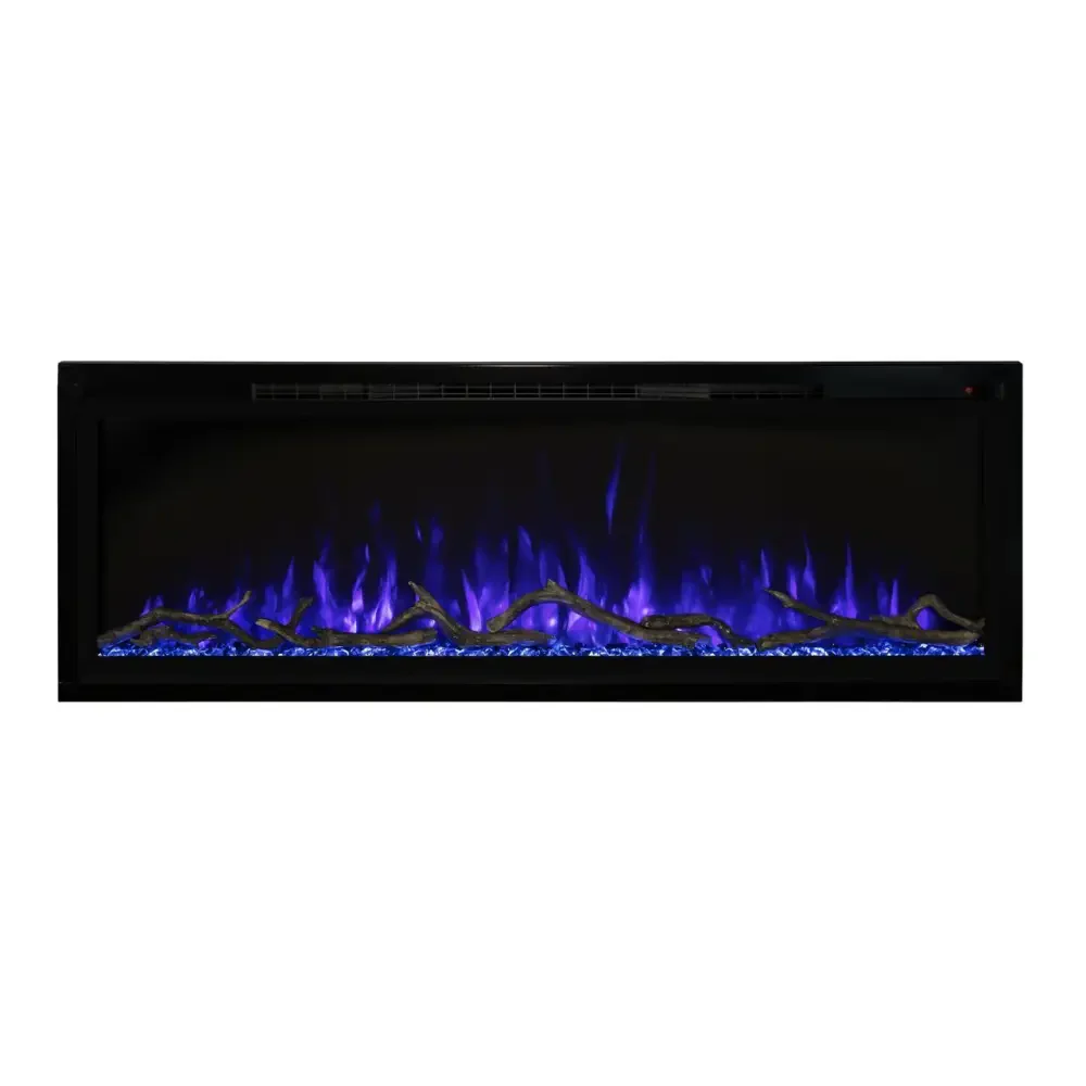 Modern Flames 74 Inch Spectrum Slimline Recessed/Wall Mount Electric Fireplace SPS-74B