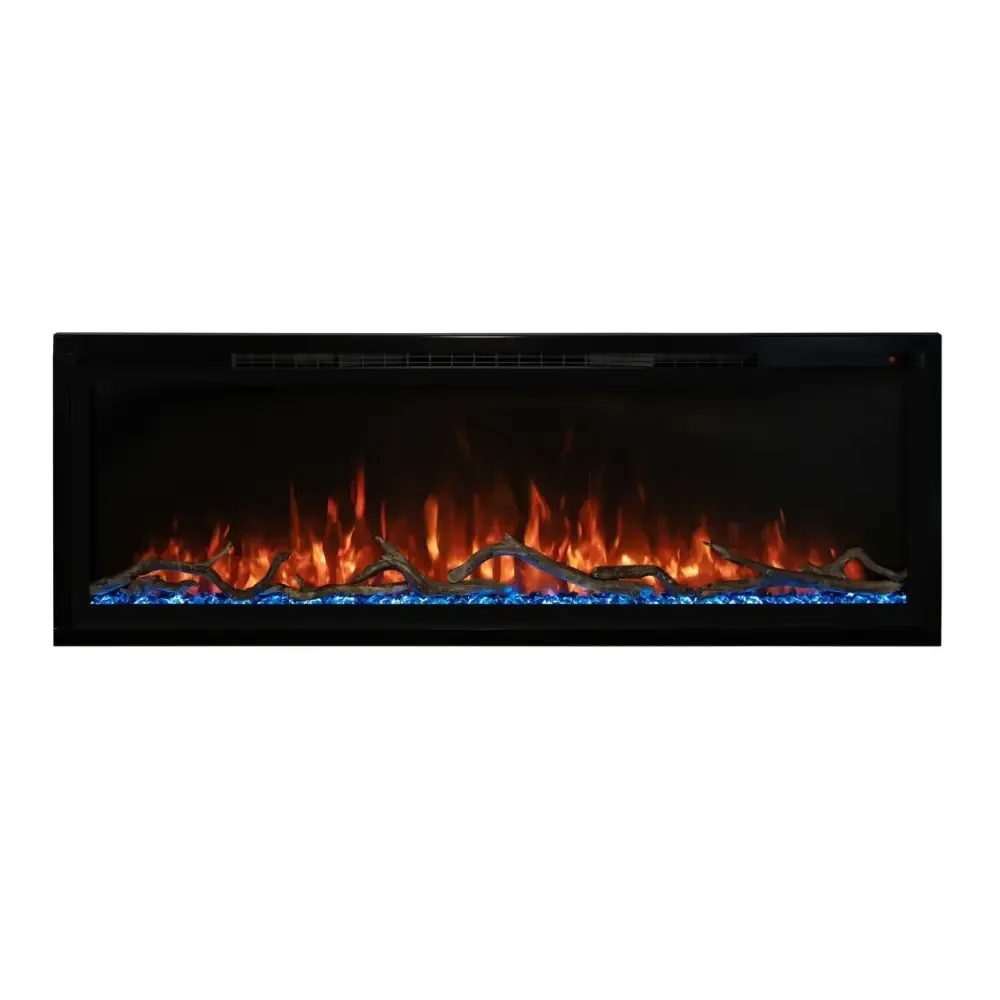 Modern Flames 74 Inch Spectrum Slimline Recessed/Wall Mount Electric Fireplace SPS-74B
