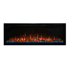 Modern Flames 74 Inch Spectrum Slimline Recessed/Wall Mount Electric Fireplace SPS-74B