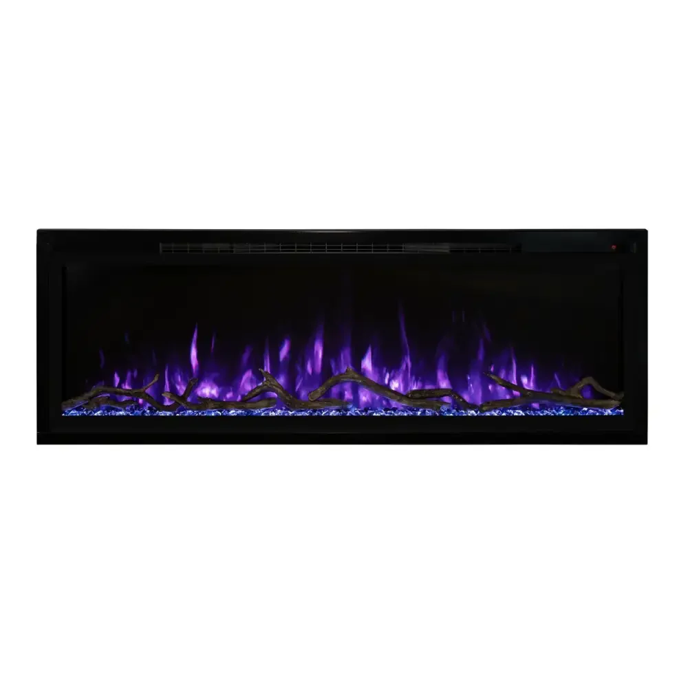 Modern Flames 74 Inch Spectrum Slimline Recessed/Wall Mount Electric Fireplace SPS-74B