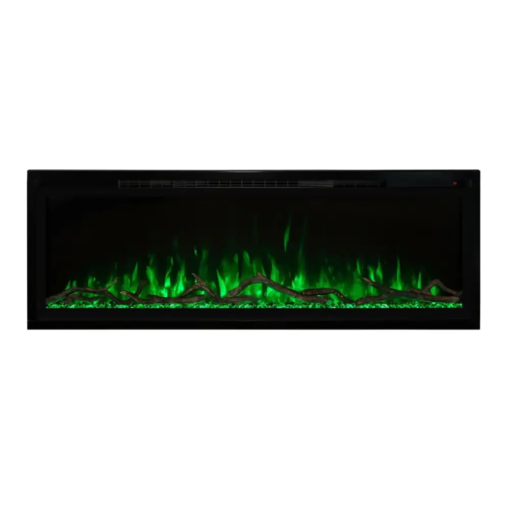 Modern Flames 74 Inch Spectrum Slimline Recessed/Wall Mount Electric Fireplace SPS-74B