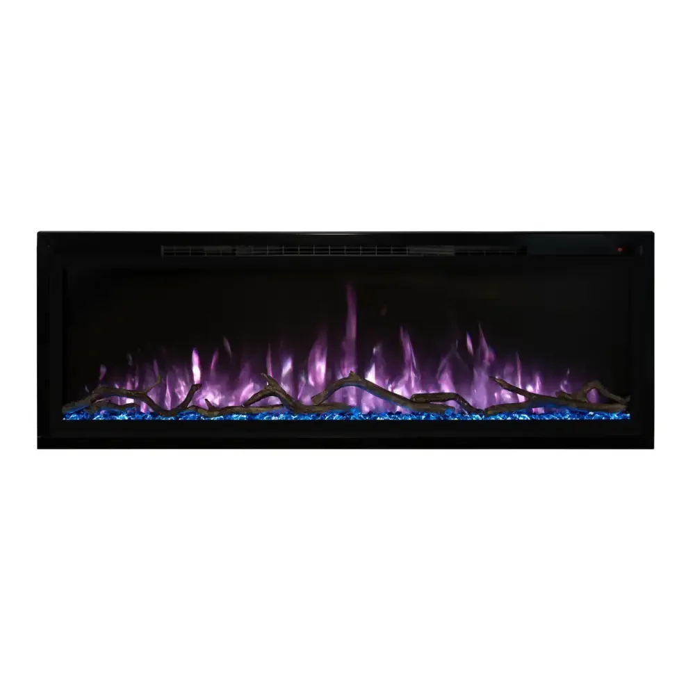Modern Flames 74 Inch Spectrum Slimline Recessed/Wall Mount Electric Fireplace SPS-74B