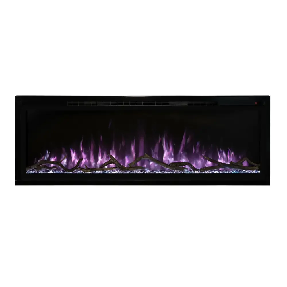 Modern Flames 74 Inch Spectrum Slimline Recessed/Wall Mount Electric Fireplace SPS-74B