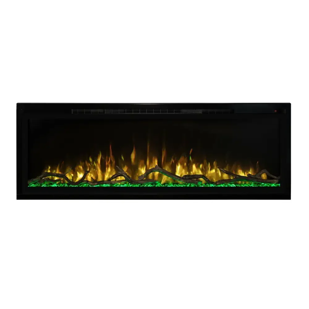 Modern Flames 74 Inch Spectrum Slimline Recessed/Wall Mount Electric Fireplace SPS-74B