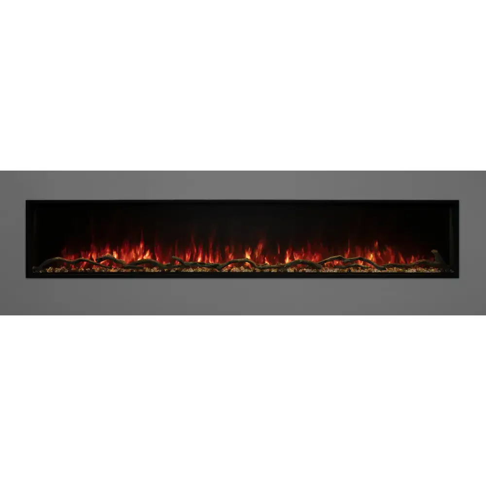 Modern Flames 80 Inch Landscape Pro Slim Built In Electric Fireplace LPS-8014
