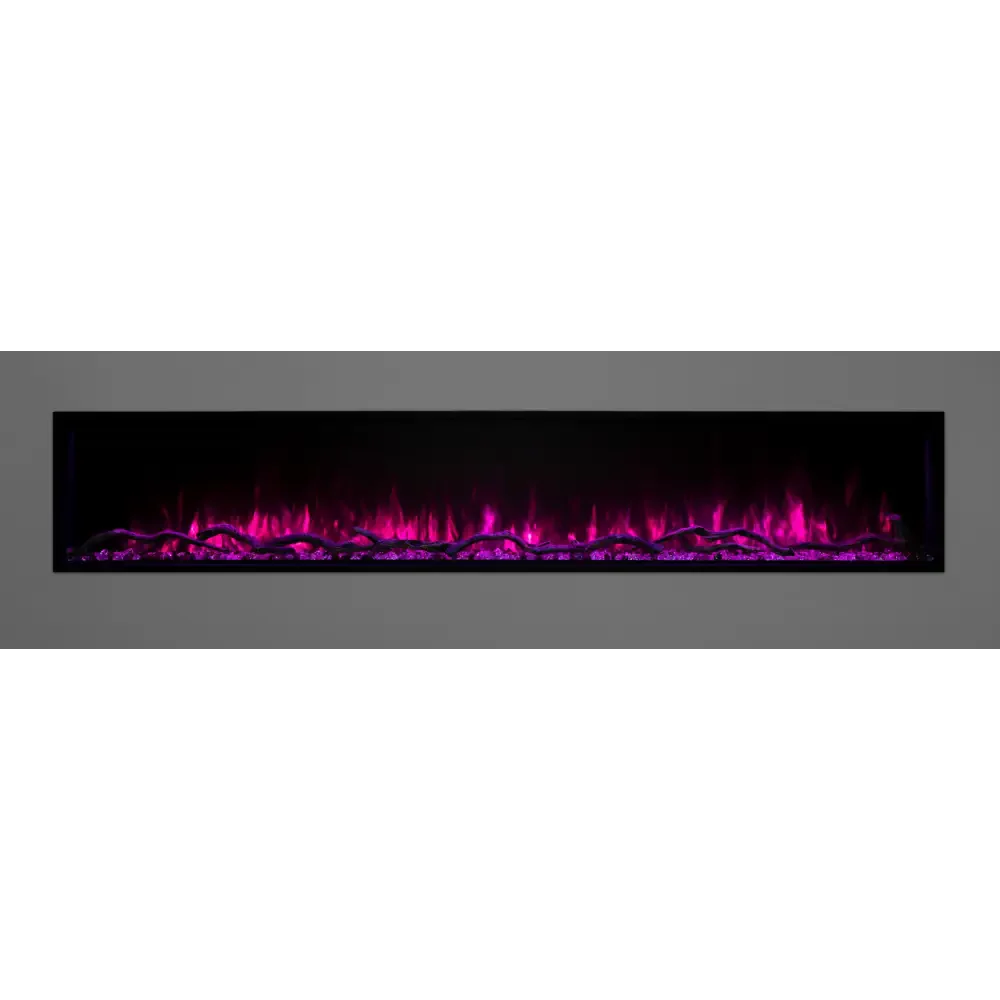 Modern Flames 80 Inch Landscape Pro Slim Built In Electric Fireplace LPS-8014