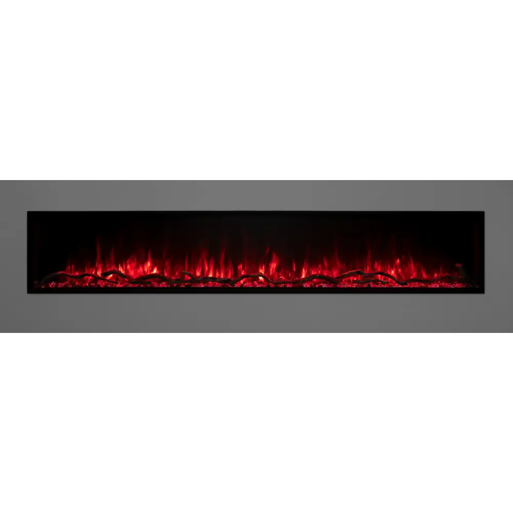 Modern Flames 80 Inch Landscape Pro Slim Built In Electric Fireplace LPS-8014