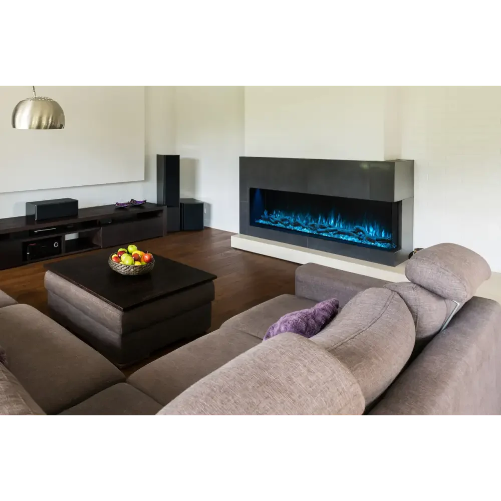 Modern Flames 96 Inch Landscape Pro Multi-Sided Built In Electric Fireplace LPM-9616