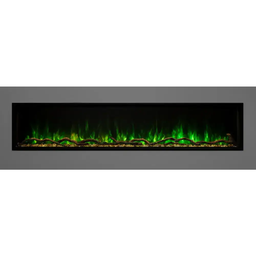 Modern Flames 96 Inch Landscape Pro Slim Built In Electric Fireplace LPS-9614