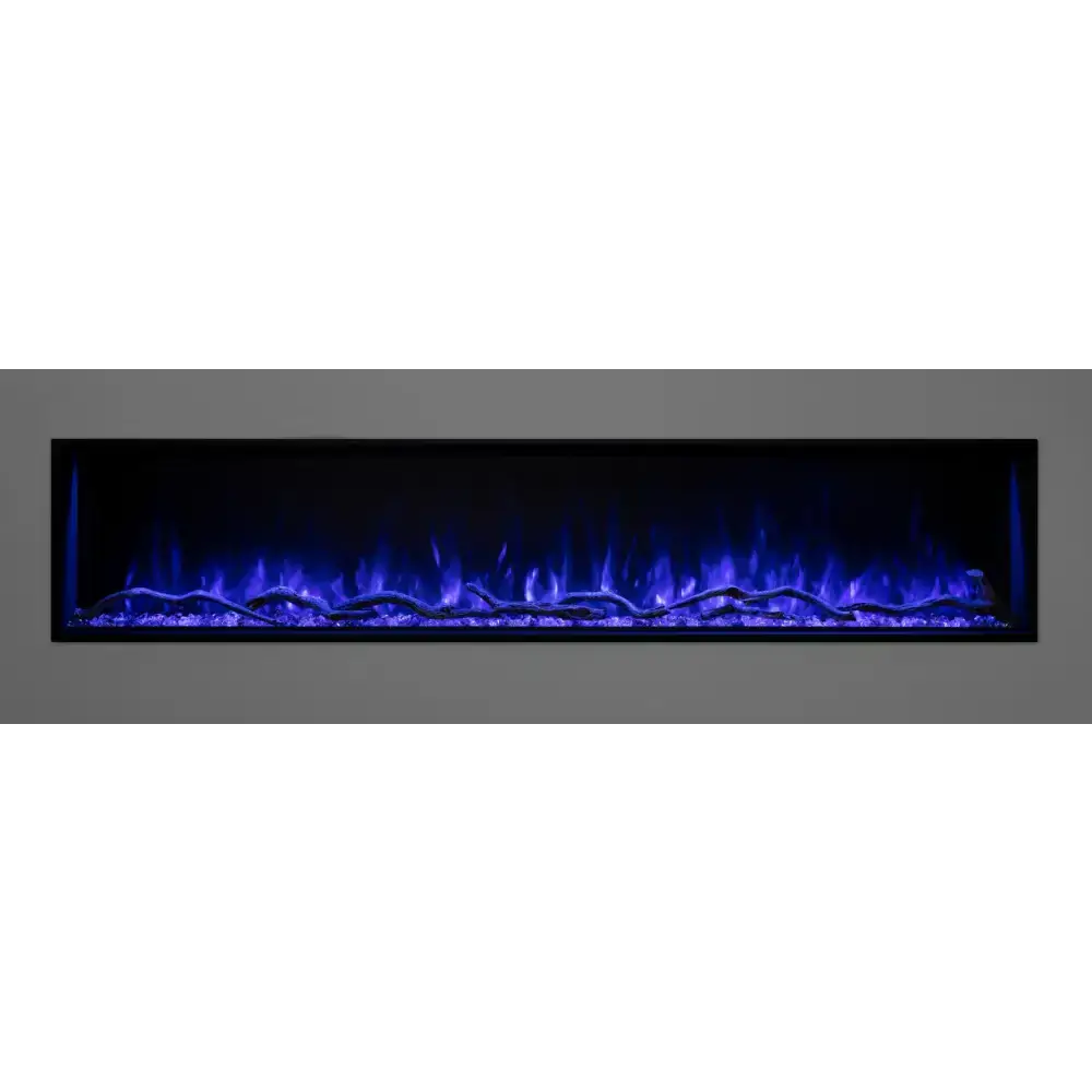 Modern Flames 96 Inch Landscape Pro Slim Built In Electric Fireplace LPS-9614
