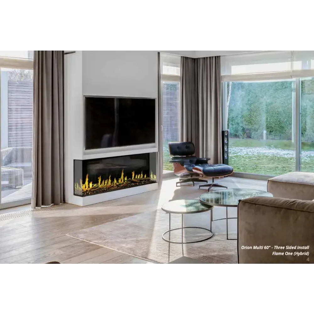Modern Flames 60 Inch Orion Multi Heliovision Electric Fireplace OR60-MULTI