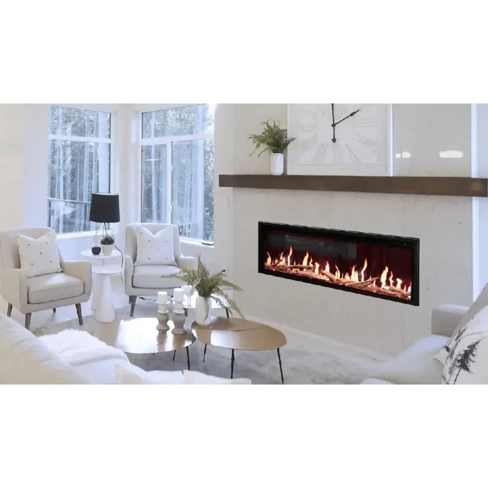 Modern Flames 76 Inch Orion Slim Heliovision Electric Fireplace OR76-SLIM