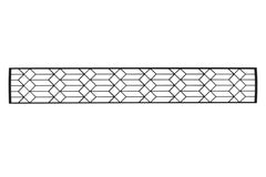 Infratech Motif Craftsman Fascia Kit for Double Element Heater | Black
