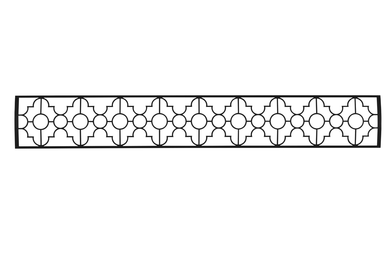 Infratech Motif Mediterranean Fascia Kit for Single Element Heater | Black