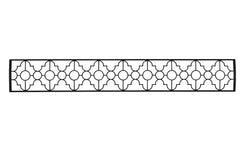 Infratech Motif Mediterranean Fascia Kit for Single Element Heater | Black