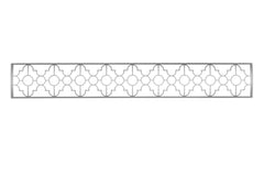 Infratech Motif Mediterranean Fascia Kit for Single Element Heater | Stainless Steel