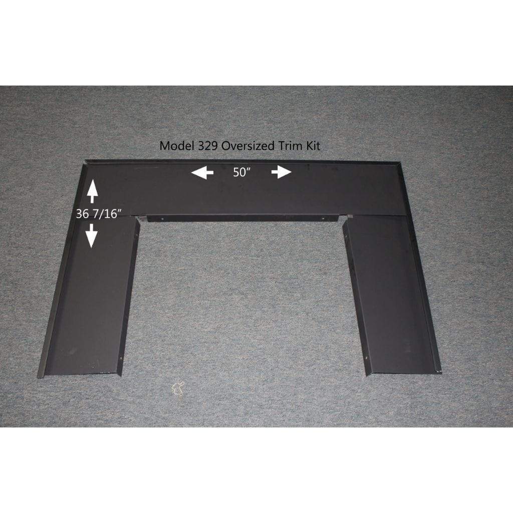 Buck Stove Oversize Trim Kit for Gas and Wood Stove Indoor PA FP38412-BLK