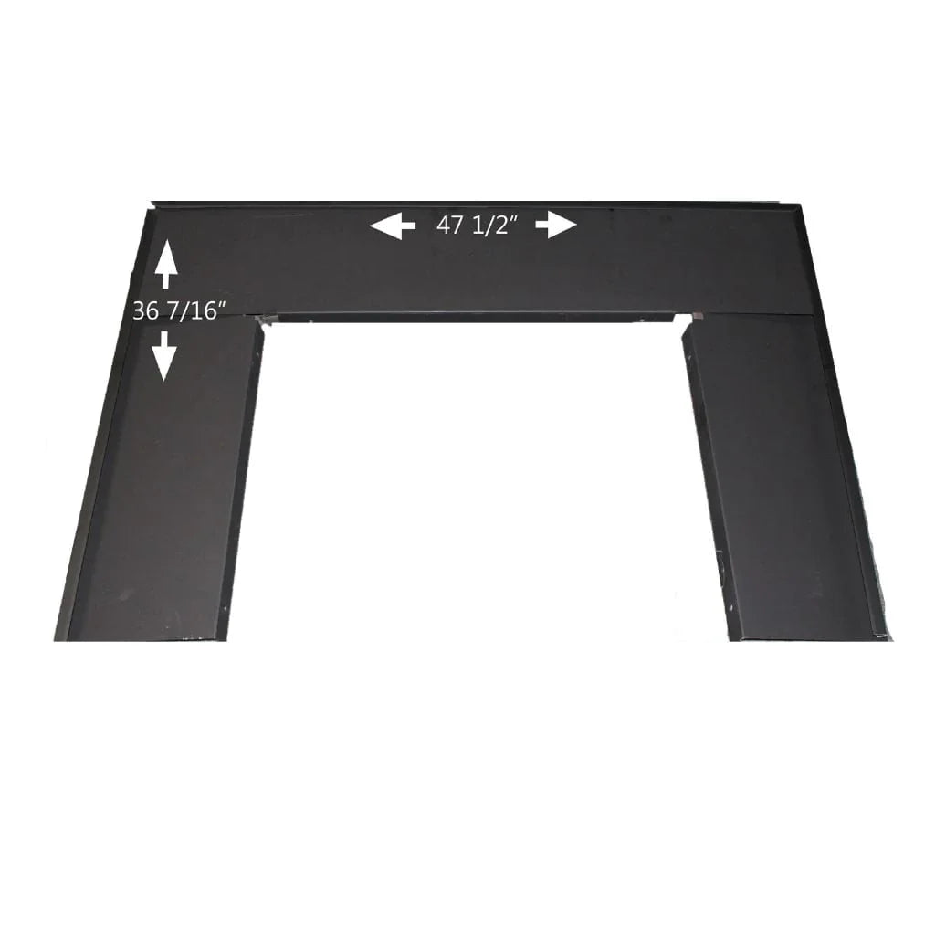 Buck Stove Oversize Trim Kit for Gas and Wood Stove Indoor PA FP38412-BLK