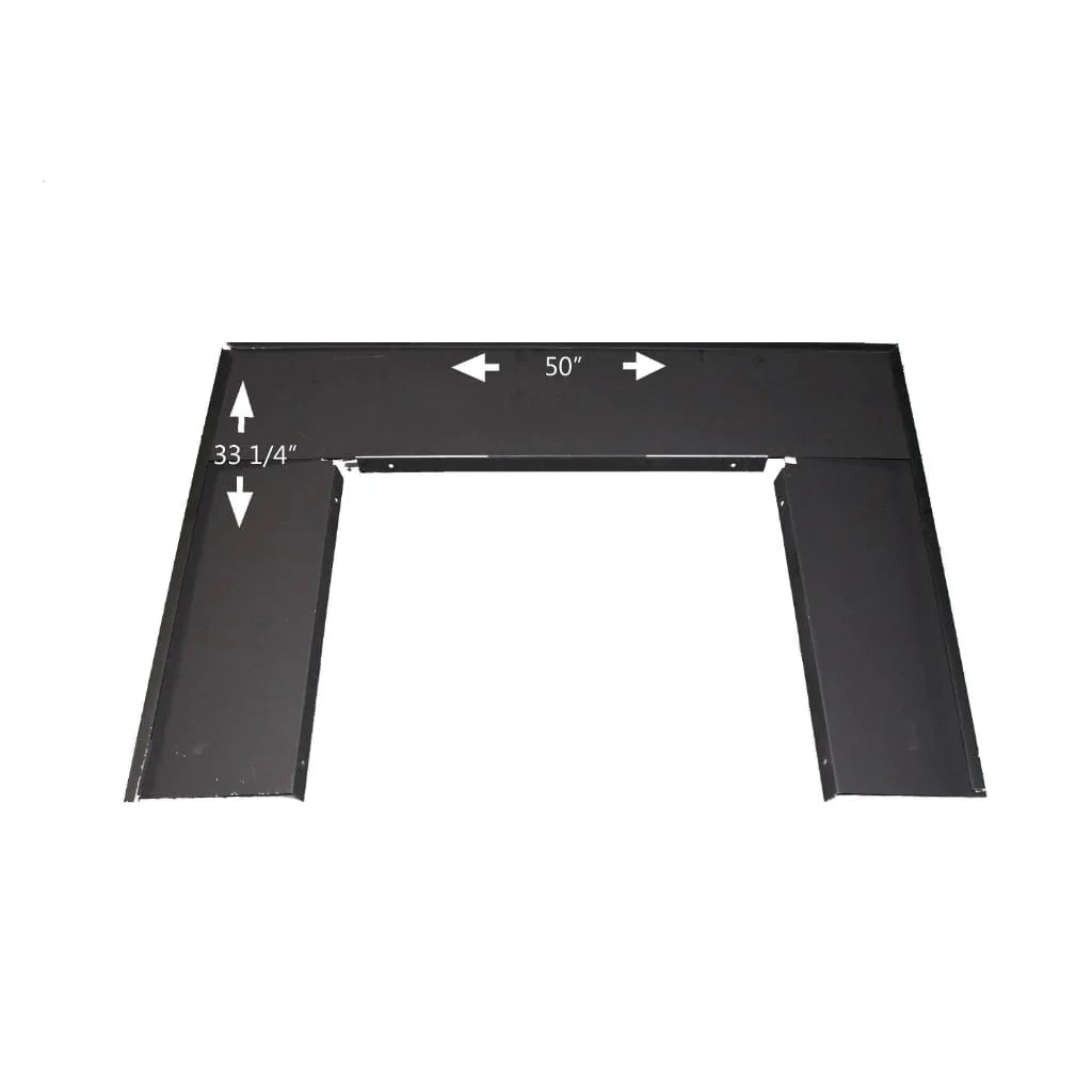 Buck Stove Oversize Trim Kit for Gas and Wood Stove Indoor PA FP38412-BLK