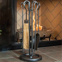 Pilgrim 5 Piece Raised Hearth Toolset Vintage Iron Outdoor 18000