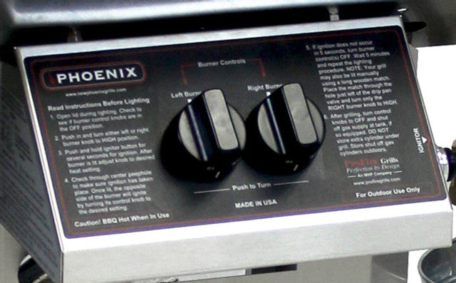 Phoenix 53 Inch Grill Pedestal with 2 Standard Burners, SDRIVDDP