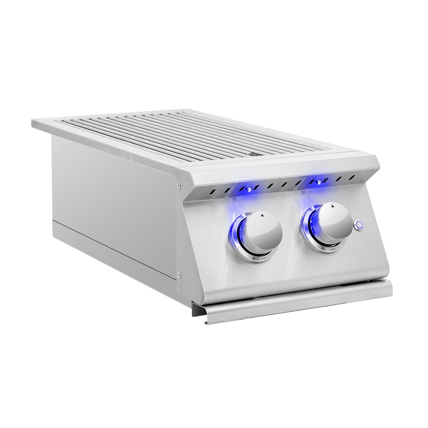 Summerset Standard Sizzler Pro Series Double Side Burner Two 12000 BTU Brass Burners Built-In Outdoor SIZPRO-SB2