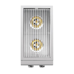 Summerset Standard Sizzler Pro Series Double Side Burner Two 12000 BTU Brass Burners Built-In Outdoor SIZPRO-SB2