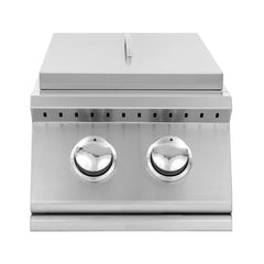 Summerset Standard Sizzler Series Double Side Burner Two 12000 BTU Outdoor SIZSB2-LP