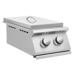 Summerset Standard Sizzler Series Double Side Burner Two 12000 BTU Outdoor SIZSB2-LP