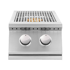 Summerset Standard Sizzler Series Double Side Burner Two 12000 BTU Outdoor SIZSB2-LP