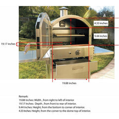 Summerset Tabletop Freestanding Gas Fired Pizza Oven - SS-OVBI-LP