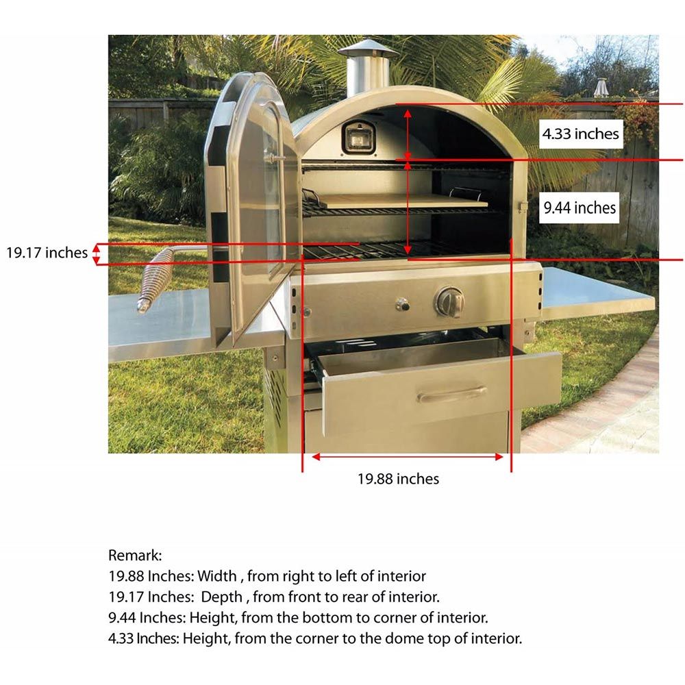 Summerset Freestanding Gas Fired Pizza Oven - SS-OVFS