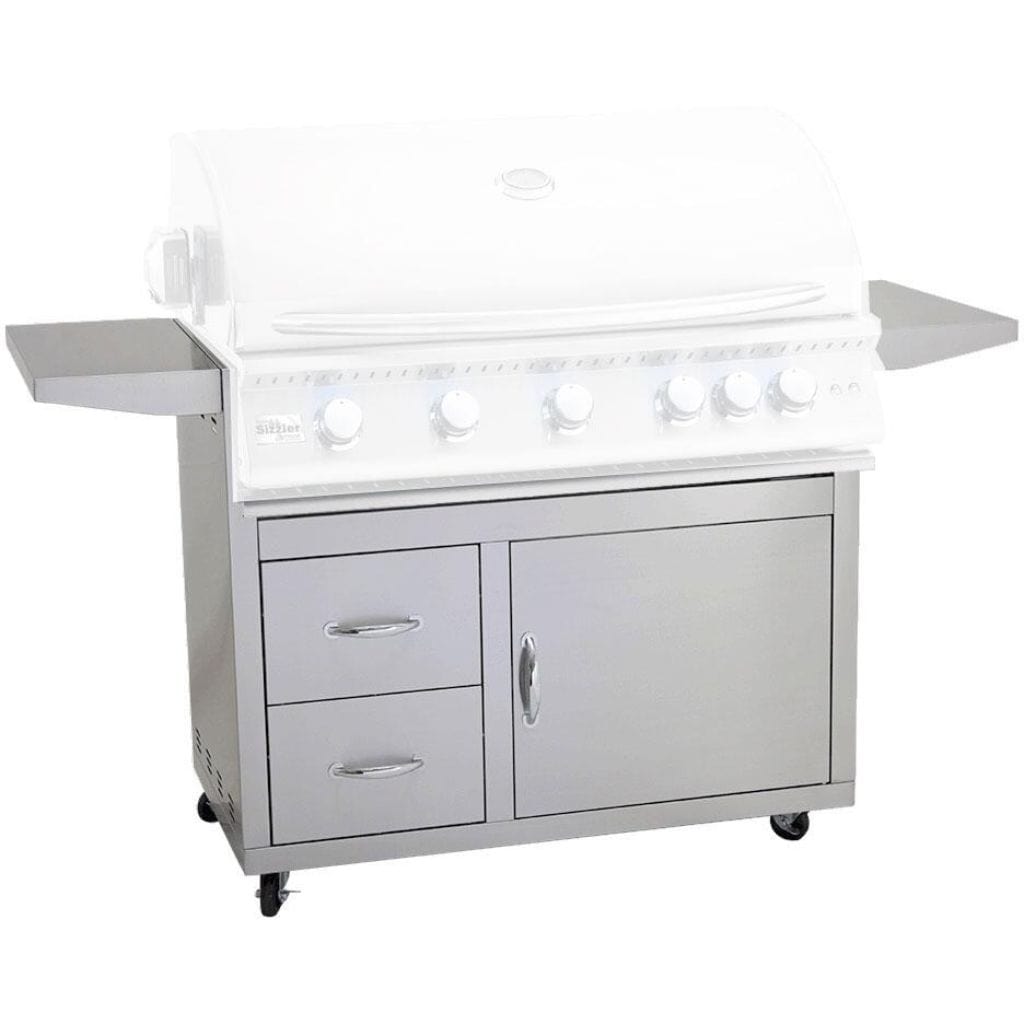 Grill Cart 40" Door & 2-Drawer Combo Grill Cart CART-SZR40-DC