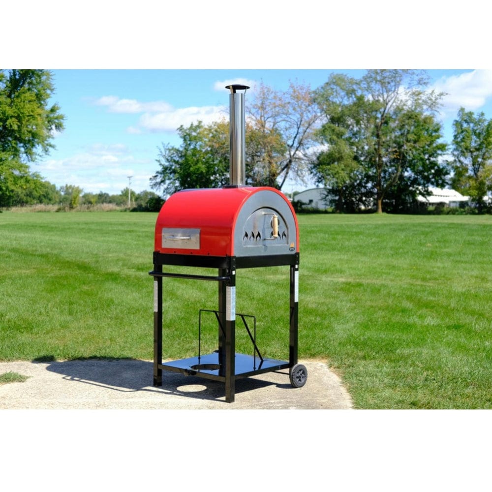 WPPO 25-in Traditional Series Hybrid Gas Fired Pizza Oven Cart Mount - TRAD-25-GAS