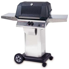 MHP WNK4DD Gas Grill With Stainless Steel Shelves And Stainless Grids