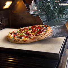 Blaze BLZ-PRO-PZST-2 Professional Ceramic Pizza Stone with Stainless Steel Tray, 15-inches