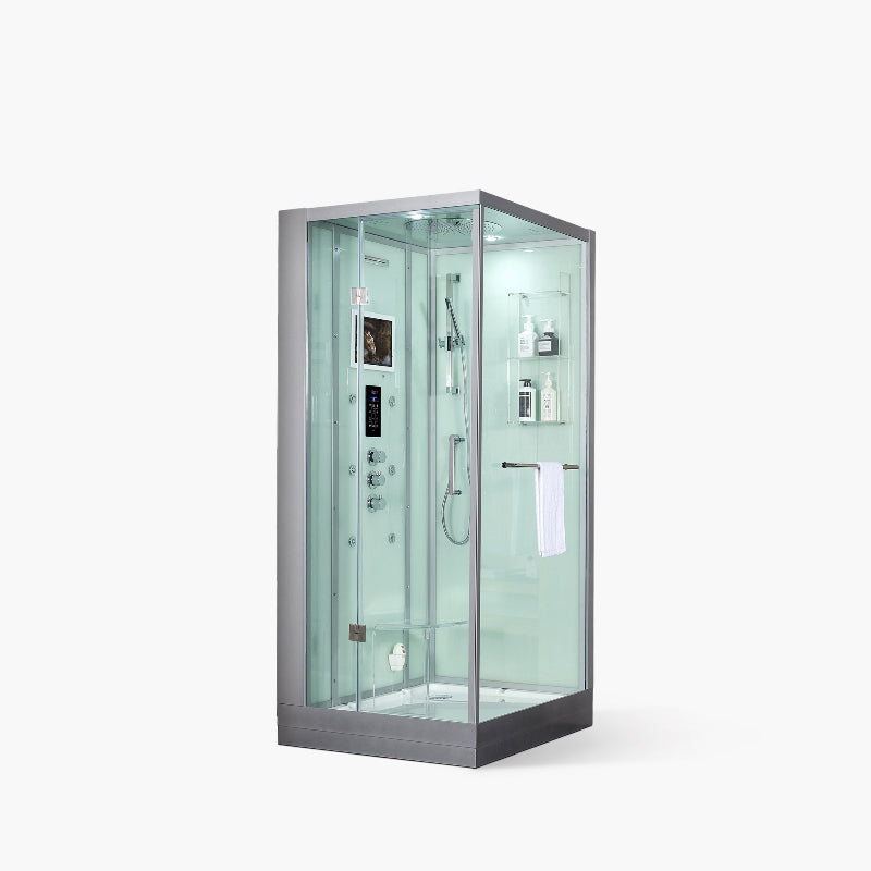 Maya Bath Platinum Arezzo-L Steam Shower – Luxury Whirlpool Spa with Smart TV & Massage Jets