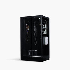 Maya Bath Lucca Steam Shower – Modern Glass Spa with Smart TV, Body Jets & Steam Therapy (Platinum Lucca-L)