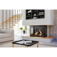 Faber 41x26-Inch 3326 Series Matrix 3-Sided Bay Propane Fireplace Indoor FMG4126B-LP